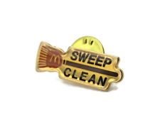 Sweep Clean McDonald's Broom Pin Gold Tone picture