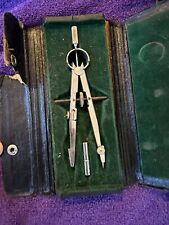 Vintage German Drafting Compass Set Drawing Instruments With Case picture