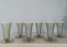 Vintage Gray Tupperware # 754 Dessert Parfait Jello Pudding Cups W/Lids Set Of 6 picture