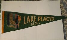 Vintage Lake Placid, New York Felt Pennant 26
