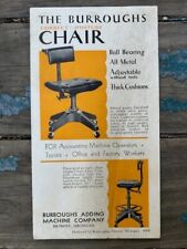 Vintage Rare The Burroughs correct posture chair Ink Blotter Detroit MI picture