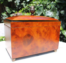 VTG Style Burlwood Keepsake Box- Excellent  by GWG Manteca, Calif. USA picture