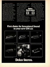 1975 AC Delco Electronics Car Stereo Auto Parts GM General Motors Cars Print Ad picture