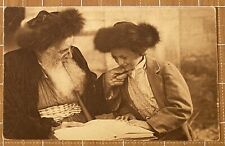 Rabbi & Great Grandson Bible Lesson~Judiaism Postcard~Palestine~Jerusalem 1921 picture