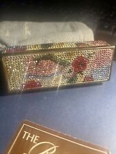 Vintage Signed Judith Leiber  Multi Color Swarovski Crystal Lipstick Holder Case picture