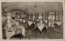 Bloomington Minnesota Vintage RPPC Real Photo Postcard Masonic Home Dining Room picture