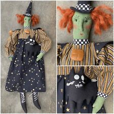 Sharon Andrews Halloween Doll 24”Handmade Hanging Witch Decoration “Myrtle” picture