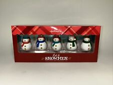 Hallmark Let It Snowmen Christmas Ornament Set Mini Snowman(BRAND NEW PACKAGE) picture