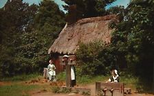 Vintage Postcard Thatched House Pillory & Stocks Pioneer Salem Massachusetts MA picture