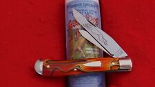 Great Eastern Tidioute #48 Tomato Red Acrylic Slim Dog Jack Knife 488224 GEC USA picture