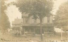 1906 Large Residence horse & Carriage RPPC Photo Postcard 21-10400 picture