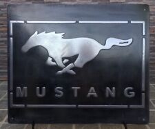 vintage Mustang Metal Sign(handmade) picture