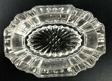 Lovely Vintage Antique Salt Cellar EAPG Pattern Glass Diamond Flower Old Thick picture