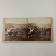 Antique D.S. Camp City Of Hartford 1878 Train Wreck Stereoview #3 picture