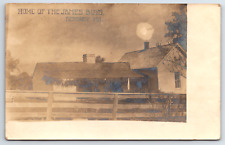 Jesse James Historic Childhood Home Real Photo Kearney Missouri MO Posctard RPPC picture