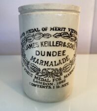 James Keller & Son Dundee Orange Marmalade Antique Jar Crock l lb. picture