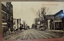 1913 Ansonia Ohio MAIN ST. COMMERICAL REAL PHOTO Postcard STAMPED AND CANCELED picture