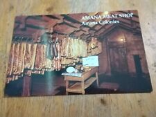 Amana IA-Iowa, Amana Meat Shop, Advertising, Souvenir Vintage Postcard picture