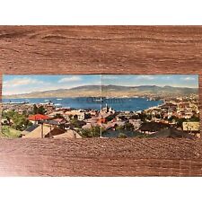 Vintage 1950s 1960s Hakodate Port Japan Real Photo Double Postcard Made in Japan picture