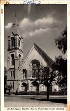 Charleston South Carolina Citadel Square Baptist Church Vintage Photo Postcard picture