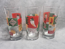 3 - Tabasco Pepper Sauce McIlhenny Co. 2000 Collectible 16oz Glasses picture