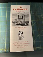 Very Rare  “The Kanawha”  Vicksburg, Mississippi Pamphlet Travelers Memorabilia picture