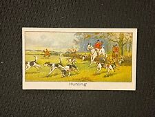 1925 Turf Cigarettes Sports Records #38 Fox Hunting EX picture