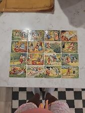 ANTIQUE VICTORIAN FULL SET  HANSEL AND GRETEL FAIRY TALE 24 DIE CUT GERMAN... picture