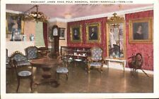 President James Knox Polk Memorial Room Nashville TN Vintage Postcard  picture
