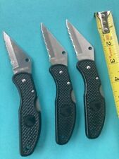 Lot of 3 Stainless Folding Knives Great Condition picture