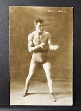 Marcel Nilles Boxer French Athlete  RPPC Antique Real Photo Postcard picture