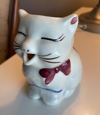Vintage Shawnee Pottery 1950s PUSS IN BOOTS Kitty Cat Cream Milk Pitcher W/Seal picture