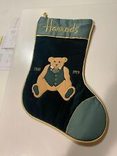 Vintage London Christmas Stocking  Harrods Knightsbridge 1849-1999 Teddy Bear picture