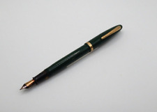 Vintage Sheaffer Green Fountain Pen - Feather Touch #5 Nib picture