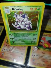 Nidoking Original Base Set Holo Rare 11/102 Pokemon Card WOTC picture