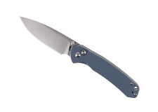 CJRB Pyrite Folding Knife Blue/Grey G10 Handle AR-RPM9 Drop Point Plain J1925-GY picture