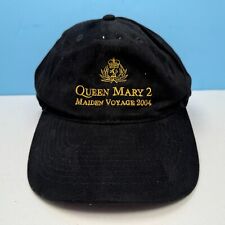 Cunard Line Queen Victoria Maiden Voyage 2004 Hat Cap Black Gold Embroidered picture