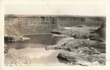 Vintage RPPC Postcard Alligator Head Dry Falls real photo Washington nature picture
