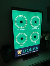 VERY RARE & LARGE ROLEX SIGN GARAGE SHOWROOM DEALERSHIP MAN CAVE picture