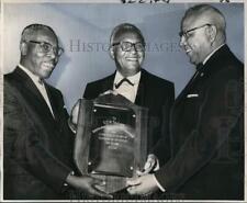 1966 Press Photo John Lewis Jr. and M.W. McCaleb present award to O.C.W. Taylor picture