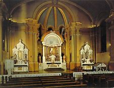 1964 MI Detroit ST GEORGE CATHOLIC CHURCH Alter interior 5.5x7 postcard picture