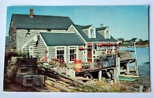 Bar Harbor ME Maine A Main Fisherman's Shack Vintage 1958 Postcard A2 picture