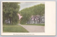 Charlestown New Hampshire, Main Street View Looking South, Vintage Postcard picture
