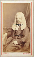 CDV JUDGE LAWYER WIG ALEXANDER BASSANO LONDON ANTIQUE PHOTO VICTORIAN BOOK ROBE picture