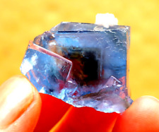 22g Natural Blue phantom FLUORITE Crystal Mineral Specimen/China picture