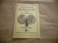 Telephone Almanac 1941 AT&T Bell System American Telephone & Telegraph picture