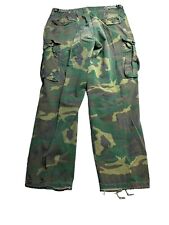 VTG US Army Pants Mens Medium Reg Camo Hot Weather Class 2 Ripstop 80s RARE picture