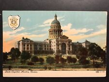 Postcard Austin TX - Texas State Capital and Seal picture