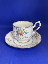 Vintage Royal Albert Petit Point Cup & Saucer Bone China England Dated 1934 Mint picture