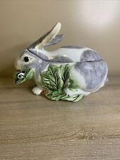 Vintage Italian Bunny Rabbit Tureen 13.5” picture